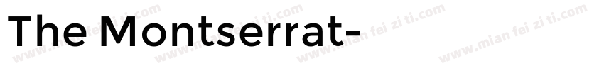 The Montserrat字体转换
